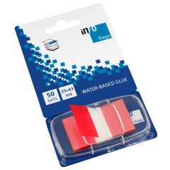 Info Märkflik Infoflags röd 50/fp