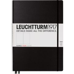 Leuchtturm Anteckningsbok A4+ blank svart