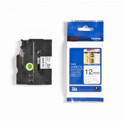 Brother Märkband TZe 12 mm x 8 m svart/vit