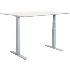 SUN-FLEX Skrivbord el Easydesk Adapt VI vit/aluminium 160x80 cm