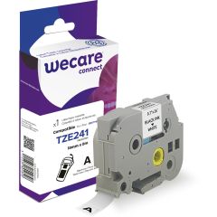 Wecare Märkband TZe svart/vit 18 mm 8 Meter