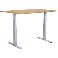 SUN-FLEX Skrivbord el Easydesk Adapt VI björk/aluminium 140x80 cm