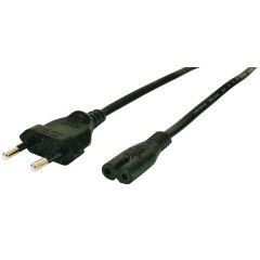 Deltaco Nätkabel Euro Ojordad 1,8 Meter Svart