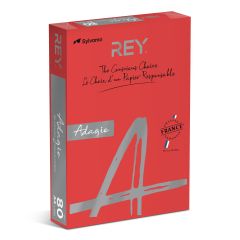 Rey Färgat kopieringspapper Adagio A3 80g 500/fp Red