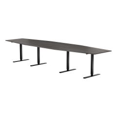 Lanab Konferensbord 4200 x 1200 mm Mörk ask/Svart