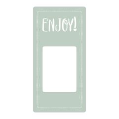 Meto Etikett Enjoy / Have a nice day! 50 x 100 mm grön 500 st/fp