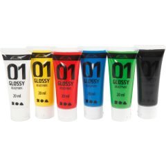 Creativ Company Akrylfärg blank 6 x 20 ml
