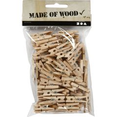 Creativ Company Klädnypor 30x3mm björk 100/fp