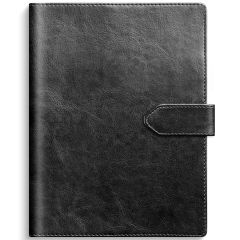 Burde Weekly A5 sv konstläder 2026