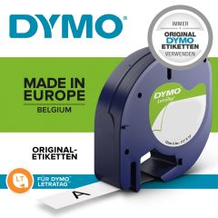 Dymo Märkband LetraTag plast transparent
