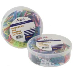 Actual Gem plast 35mm sorterade färger 200/fp