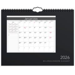 Burde Väggkalender 2026 Elegant
