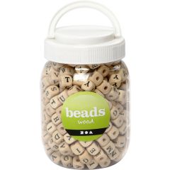 Creativ Company Pärlor ABC trä 9x9x9mm 400/fp