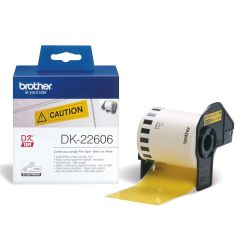 Brother Transportetikett DK22606 62 mm x 15,24 m gul
