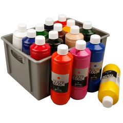 No Brand Textilfärg 500 ml mix 15 st/fp