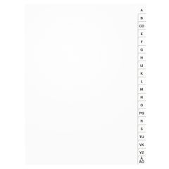 White Box Register vit PP A4 A-Ö