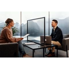 Guardup Skärm enkel platt fot 50 x 70 cm grå