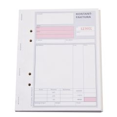 Burde Kontantfaktura A5 3x50blad