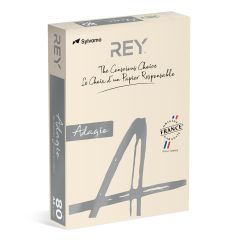 Rey Färgat kopieringspapper Adagio A4 80g 500/fp Ivory