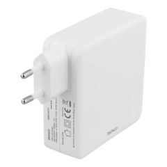 Deltaco Nätadapter 87 W USB-C PD, vit