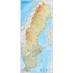 Kartförlaget Sverigekarta 1:9 milj. 790 x 1760 mm
