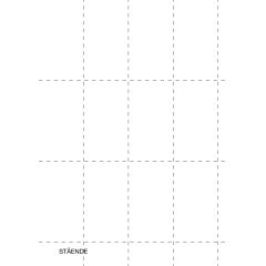 Dataform Hylletikettark A4 50x90mm