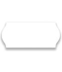 Trendy Prismärkningsetikett 26x12 mm G2 vit 6 rullar