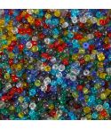 Creativ Company Pärlor Rocai 4 mm Mixade transparenta färger 1000g