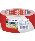 Tesa Varningstejp vit/röd 50mmx66m