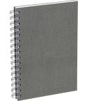 Bigso Anteckningsbok A5 olinjerat canvas grå