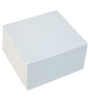 White Box Blockkub 10x10x5cm limmad vit