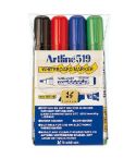Artline Whiteboard-penna 519 sned 4-set