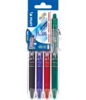 Pilot Kulspetspenna Frixion Clicker 07 Mixade färger 4-pack