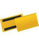 Durable Etiketthållare 150x67 gul 50/f