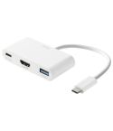 Deltaco USB-C till HDMI och USB-A