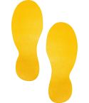 Durable Golvmarkering Fotavtryck gul 2 par/fp