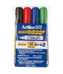 Artline Whiteboard-Penna 517 rund 4set