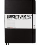 Leuchtturm Anteckningsbok A4+ Linjerat Black