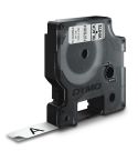 Dymo Märkband D1 Durable svart/vit 12 mm