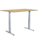 SUN-FLEX Skrivbord el Easydesk Adapt VI björk/aluminium 120x80 cm