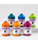 Creativ Company Akrylfärg glitter mix 500ml 6st/fp