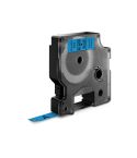 Dymo Märkband D1 svart/blå 9 mm