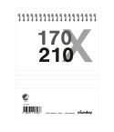 Niceday Stenogramblock 170x210mm 60g