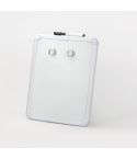Whiteboard-tavla magnetisk 220 x 280 mm vit