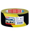 Tesa Varningstejp gul/sva 50mmx66m