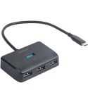 Deltaco USB-C hubb med 4 USB-A portar