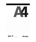 Niceday Perforerat block A4 100blad linjerat