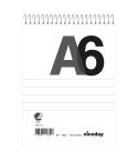 Niceday Spiralblock A6 100blad linjerat