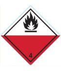RL Farligt gods-etiketter 4.2 Spontaneously Combust 250 st/rulle