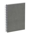 Bigso Anteckningsbok A5 linjerat canvas grå